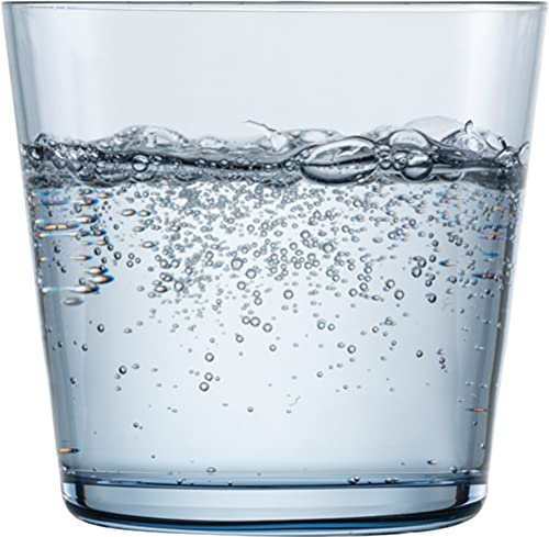 4 vasos pequeños para zumo de agua, 85 mm, color azul ahumado, 4 unidades