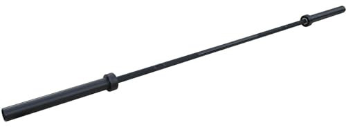 Sporttrend 24® Olympische Profi Hantelstangen 220cm mit 50mm Aufnahme | Weightlifting Powerlifting Langhantelstangen aus Chrom oder QPQ (2200mm / 8 Lager / 20KG, Schwarz/QPQ / 190K)