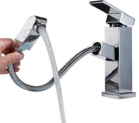 Mischbatterie Einhand-Waschtischarmaturen Warm- und Kaltschwenk-Messing-Wasserhahn Chrom-Duscharmatur Einhand-Armaturen für Küche und Badezimmer