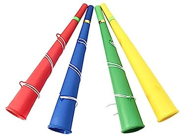 PNJB, Trumpet With Rope Football World Tv Events Fan Horn, Football Games Fan Cheer Party Horn, Game Horn Loud Sound Cheer Plastic Horn Toy