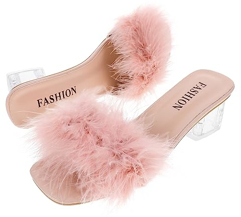 GALPADA 1 Paar Sandalen Künstliche Hausschuhe Für Damen Eierkarton-Slipper Sandaletten Beige High Heels Für Damen Beige Pumps Für Flauschige Sandalen -Sommer-Slipper