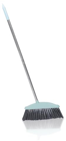 Stainless Steel Household Cleaning Broom with Thickened Build | Silver Finish, Portable Handle Design, Suitable for Child Use in Home Sweeping Tasks