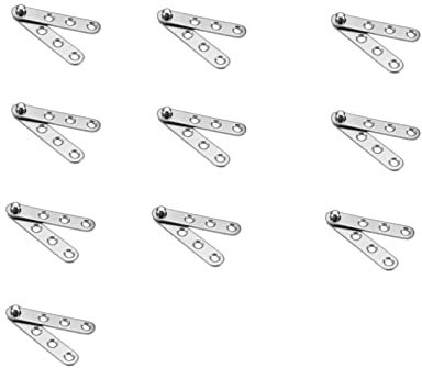 Scharniere, verdecktes Scharnier, schweres T-Scharnier, Türscharniere, 10 Stück, 58 mm lang, 360-Grad-Schwenktür-Drehscharnier, Haushaltstür, Werkzeugkasten, Schrankbeschläge, rostfreier Stahl