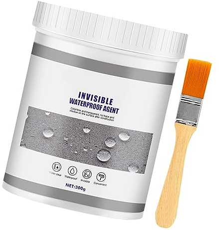 Masilla Aislante Impermeable 300 g – Sellador Transparente y Resistente para Azulejos, Muros de Hormigón y Techos – Hidrofugante Cero Lluvia, Ideal contra Fugas de Cemento