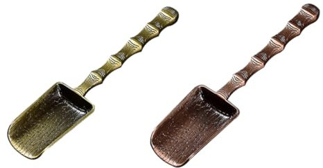 FUNOMOCYA Teeschaufel Legierung Retro Design Teezubehör Für Teezeremonie Teehaus Teeladen 2 Stück Bunt