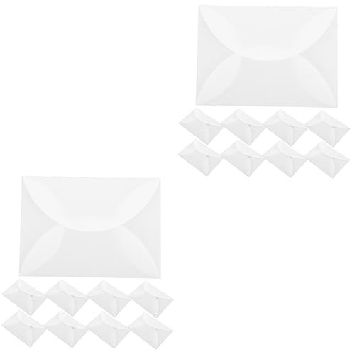 HOODANCOS 20stücke Blütenblatt Umschläge Für Hochzeitseinladungen Transparente Papierumschläge Für Elegante Grußkarten Und Einladungen Falt Und Klebe-design