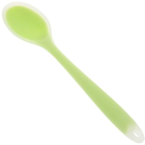 Vaguelly Silikon-babylöffel Für Junge Mädchen Weicher Und Sicherer Fütterlöffel Für Beikost Vielseitig Einsetzbar Für Brei Reis Und Salate Halbtransparentes Design