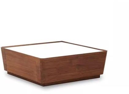 Table basse nordique moderne en noyer massif noir pour salon, table basse de luxe légère, table d'appoint pour chambre à coucher