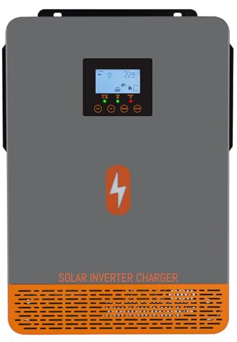 2000W Solar-Wechselrichter 12Vdc bis 230Vac, All-in-one Power Inverter eingebauter 60A MPPT-Controller, passend für 12V Blei-Säure- und Lithiumbatterie
