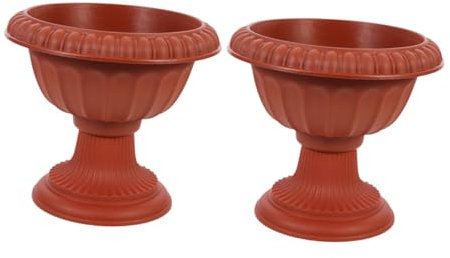 iplusmile 2pcs Decorative Roman Column Planter Urn Flower Pot for Wedding Arrangements Height Centerpiece for Elegant Events