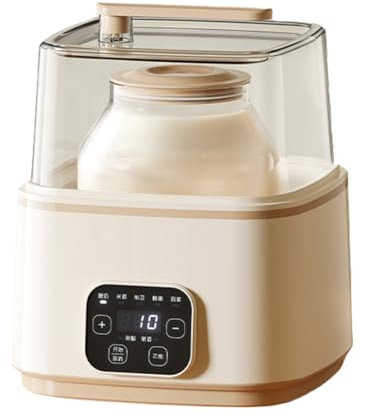 XSDAJSD Yogurtera eléctrica automática, Multifuncional, para fermentación de Vino de arroz, natto, Kimchi, 5 programas preestablecidos, con Panel táctil LED, para cafeterías en casa.