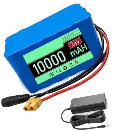 Baterías de bicicleta eléctrica de 24 V, batería de iones de litio recargable 24 V 10 Ah, batería de iones de litio 7S3P para motor de scooter 50-250 W