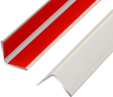 Coayuou Baguette d'angle 90cm* 3pièces Baguette Murale Adhesive Deco Aluminium Baguette De Finition pour Protection Murale Et Mobilier, Antichoc, Idéale pour Les Espaces Intérieurs(Style 6,15 * 15mm)
