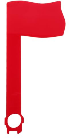 Alipis Boîte aux Lettres Acrylique 17,5x8 Cm avec Drapeau Rouge Rotatif, Drapeau de Remplacement pour Boîte aux Lettres, Accessoire Décoratif pour Maison, Bureau et Salle de Classe