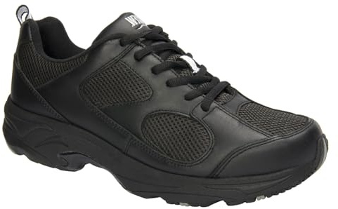 Drew Men's Lightning II Comfortable Therapeutic Leather Athletic Shoe with Double Depth Black/Combo 14 6E US