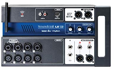 Soundcraft Ui12 Digitaler Mischer mit 12 Kanälen und Fernsteuerung, schwarz Kanal 12 12 Channel Schwarz