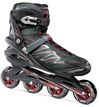 Roces Herren Inline-skates Big Zyx, schwarz (black/Crimson red), 51, 400812