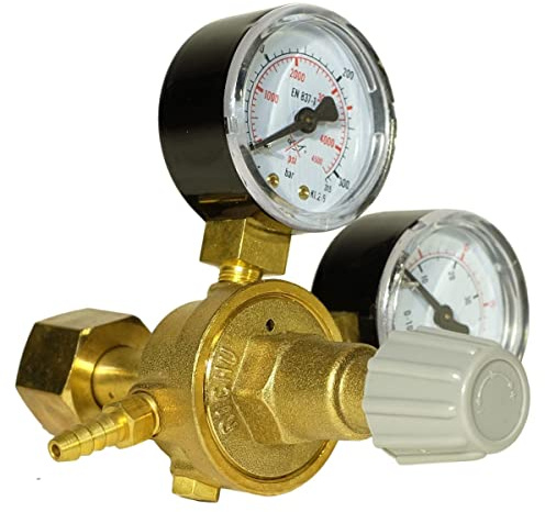 TECNOWELD - Réducteur de pression avec Manomètre 230 Bar pour gaz Argon /co2 Inerte Soudage MIG/MAG