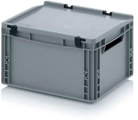 Transportbehälter mit Deckel 40 x 30 x 23,5 cm Eurobehälter 20 Liter Transportbox