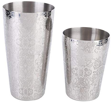 2 pezzi cocktail bar shaker set Boston drink acciaio inossidabile professionale professionale strumento argento accessorio fai da te per