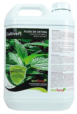 CULTIVERS Bio-Brennnesselbrei, 5 l Insektizide, fungizide, akarizide Wirkung. Korrigiert Eisenchlorose. Natürliche Grundsubstanz zur Schädlings- und Pilzbekämpfung. Leistung umkehren