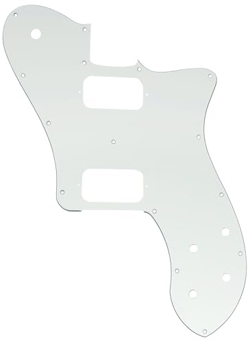 Musiclily Pro 15 Löcher Unbedeckt HH Schlagbrett 3-lagig Aged White | für Mexico Fender 72 Tele Deluxe Style E-Gitarre