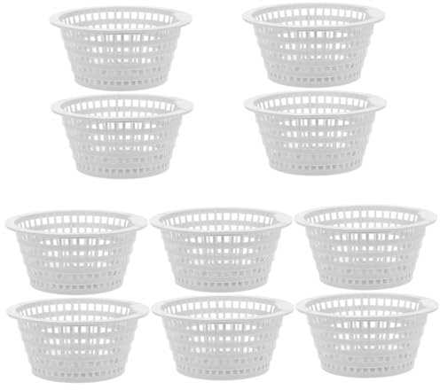POPETPOP 10 Piezas Skimmer para Piscina Elevada Cesta Colador Piscina Cesta para Skimmer De Hojas De Piscina Filtro De Basura De Piscina Cesta De Filtro De Piscina Abdominales