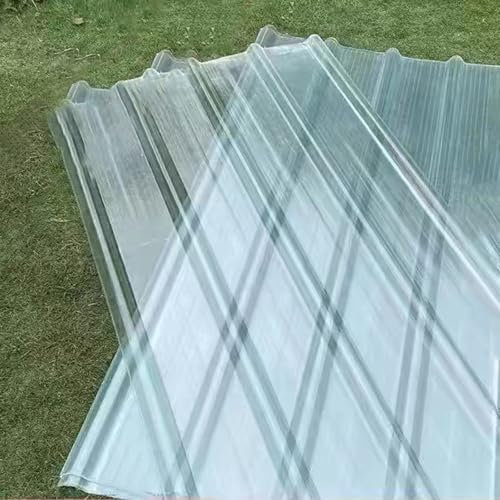 Welldachplatten, 1/3/8/12/17 Stück Wellplatte Sonnenscheinplatte,2mm Dachbleche,Stoßfeste Dachplatten,UV-Schutz Profilblech Trapezblech Leicht zu Schneiden,Gerätehaus Carport (0.9x0.7m/35x28in,3 Pcs)