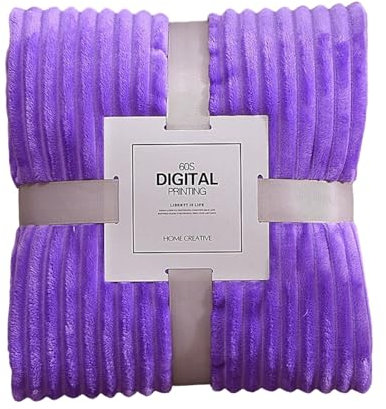 Weiche Flanell-Decken, Winter, warme Decken für Betten, einfarbig, gestreift, Nerz, Überwurf, Sofabezug, Tagesdecke