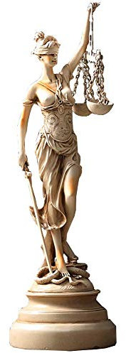 Lady Justice Statue Ornament Harz römische göttin der Gerechtigkeit skulpturen, Home Desktop Decor Collection Figur,a