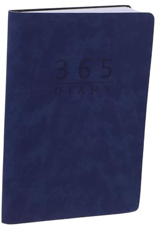STOBOK Jahresplaner Notizbuch Mit Register Blaues Softcover Kalender Tagebuch Für Schüler Leichter Tagesplaner Terminplaner Und Reise-notizblock Praktisches Jahresagenda Notizheft