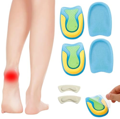 Taloneras Fascitis Plantar,3 Pares Plantilla Espolon Calcaneo,Talonera de Silicona,Taloneras Gel,Taloneras Ortopedia,﻿Taloneras para Zapatos,para Talón Apoyar,Aliviar el Fascitis Tendinitis