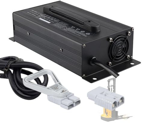 WLEJSL Chargeur Batterie Intelligent pour Chariot Élévateur 72 V 12 A avec Prise Anderson 50 A/120 A/175 A/350 A, Chargeur Batterie Plomb Acide 1200 W pour Transpalette et Autolaveuse,A1,175A