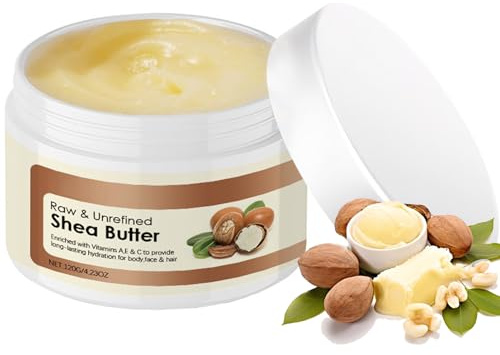 Manteca de karité, crema de manteca de karité, manteca corporal natural, para todo tipo de pieles, crema hidratante para pieles secas y agrietadas