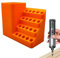 Screwdriver Bits Storage, Precision Drill Bit Holder Rack, Anti-Slip Electric Tool Organizer, Pegboard-Compatible Storages Rack for Workshop, Garage, Cabinet, Shed & Basement