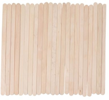 Healeved 100pezzi Bastoncini di Cera in Legno Resistente e Sicuro Monouso per Depilazione e Maschera di Bellezza Adatti Tutte le Cere Depilatorie