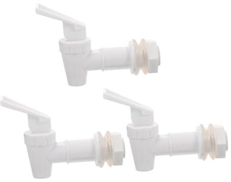Homoyoyo 3 Stück Teiliges Wasserhahn Auslaufventil Abnehmbar und Einfach zu Reinigen Kompatibel mit Glas Getränkespendern und Gärbehältern Dichtungen für Auslaufsicheren Sitz Vielseitiger
