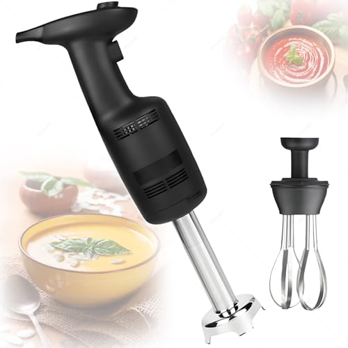 DPLXQPP Batidora De Mano Ultra Silenciosa 270w,Ideal para Preparar Papillas,Cremas Y Salsas Sin,Diseño Compacto para Espacios Pequeños Addawhisk