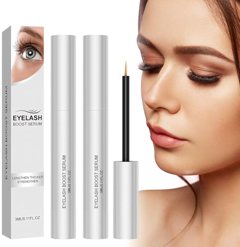 Wimpernserum Ohne Hormone – 2er Set Lash & Augenbrauen Serum 3ml, Natürlich Sanft & Vegan, Für Längere Dichtere Wimpern, Langanhaltender Schwung, Kein Verschmieren, Pflege & Styling In Einem