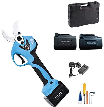 Sécateur électrique, 21V 40mm sécateur sans fil Lithium-ion sécateur ciseaux efficaces bonsaï électrique Branches d'arbres outils de jardin SC-8611/8611A(SC-8611A)