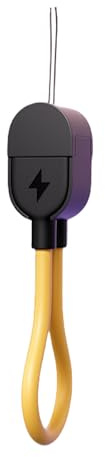 ZYOUQI Cable corto tipo C a tipo C PD60W cable de carga rápida llavero diseño para teléfono 15/16 S24 Note 20 teléfono 16,50 cm/6,5 pulgadas USB C a USB C cable