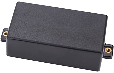 Aramox Cubiertas para Pastillas de Guitarra, 2 Protectores Humbucker de Plástico para Guitarra SQ, con Diseño a Prueba de Polvo, Blanco o Negro (BLACK)