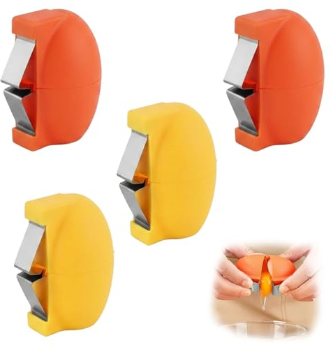 4 PCS Egg Peeler, Egg Shell Opener, Ideal for Home Cooks, Breakfast Enthusiasts, and Kitchen Gadget Lovers(Orange, Yellow)