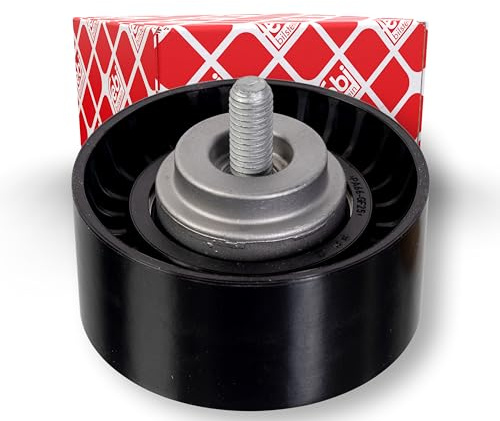 febi bilstein 19488 Umlenkrolle für Keilrippenriemen, mit Schraube, 1 | Kompatibel mit: ALFA ROMEO 147, 156, 156 Sportwagon, 166, GT, GTV, SPIDER, FIAT IDEA, PUNTO, PUNTO Kasten/Schrägheck, STILO
