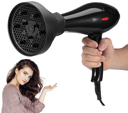 Diffuser Haare, Diffusor Aufsatz Föhn, Faltbarer Föhn Diffusor für Curly Frisuren Welliges Haar, Abdeckungs Frisur Werkzeug für Schnell Trocken und Gain Volumen ohne Frizz