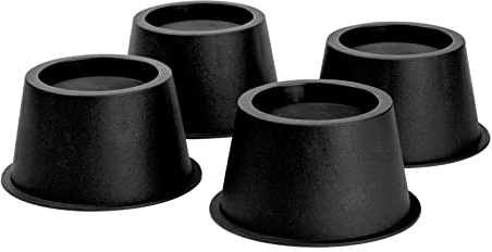 Uping Möbelerhöher Betterhöhung Möbelerhöhung Tischerhöher Elefantenfuß Bed Riser 5cm Höhe 4St schwarz