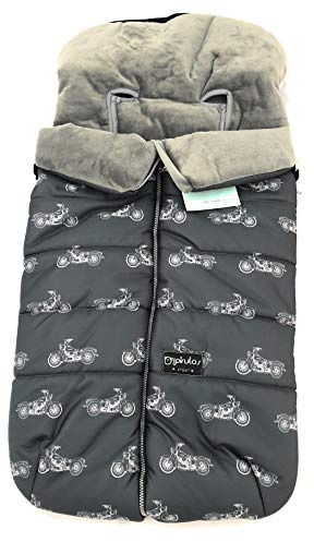Pirulos Motocicleta Velour - Saco carro, color negro