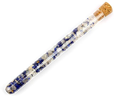 Aqua Lapis® Edelsteinstab Premium Intuition Bergkristall, Sodalith Edelsteinwasser L - 200x20mm