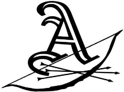 generisch Bogensport Aufkleber von 10cm bis 50cm Bogenschütze Pfgeil Bogen Sticker (271/2) (schwarz Glanz, 10x8cm)