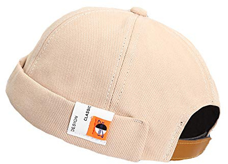 YAMEE Docker-keps för herrar och damer, sjömansmössa, hamnmössa, herrmössa, bikerkeps, hatt, vandringsmössa, huvudbonad, sjömanskeps (justerbar storlek för olika huvudomkretsar), En Storlek